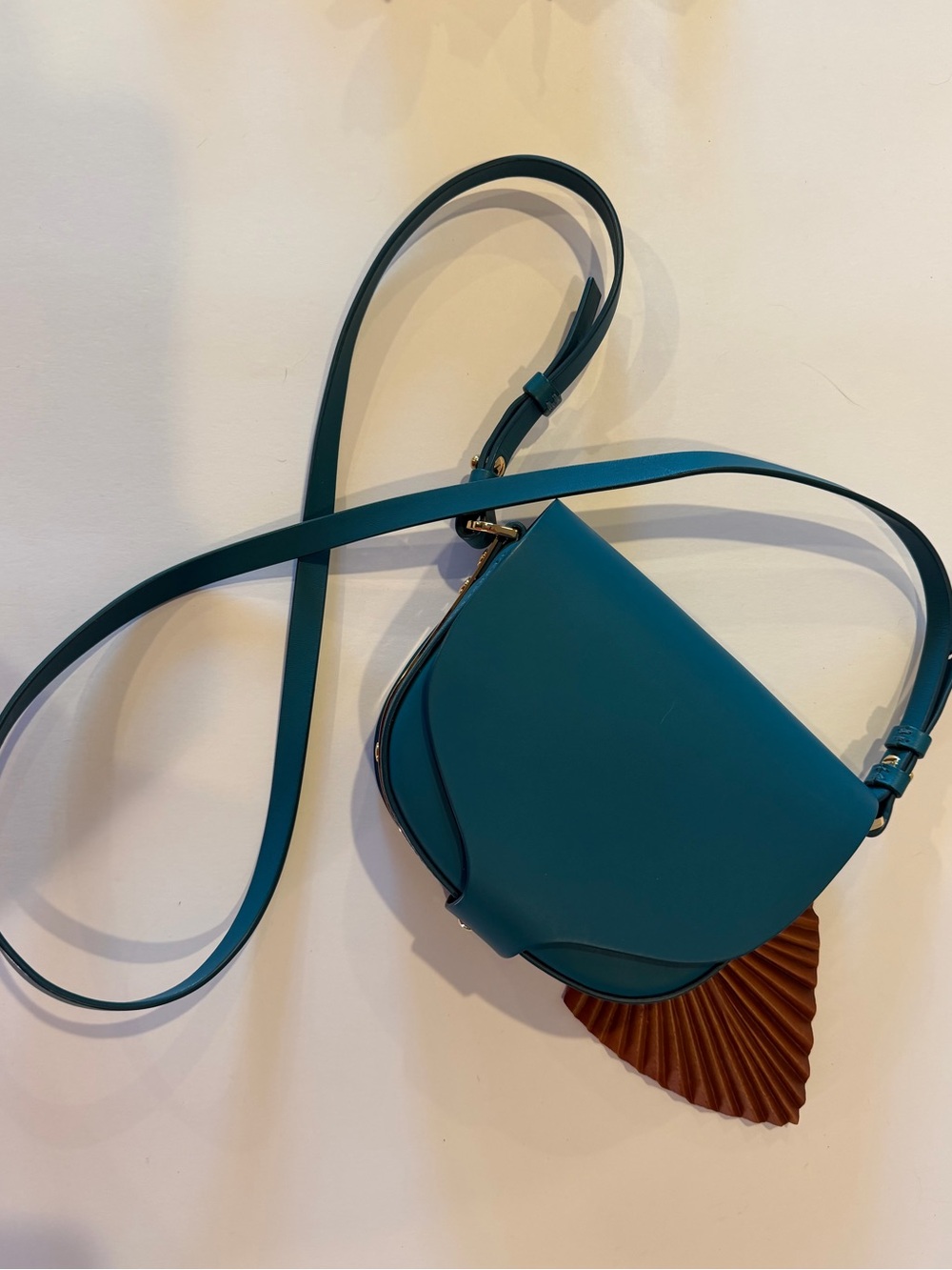 Sophie Hulme Teal Crossbody Bag